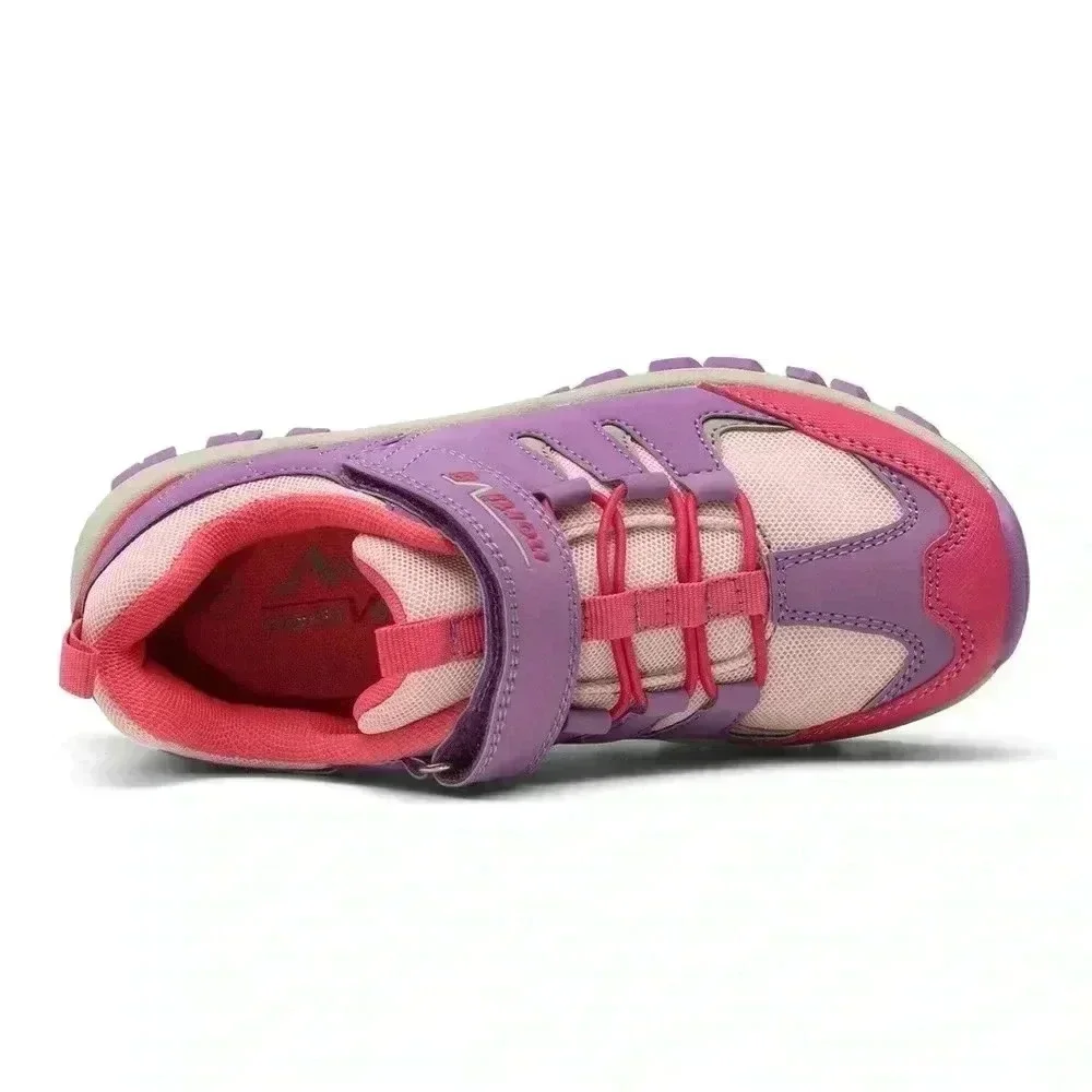 NEW Nortiv8 Kids Non Slip Hiking Shoes Pink Purple Girls Kids Sz 4